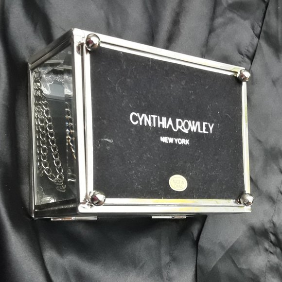 Glass Display Box Silver Metal Trim Beveled - Picture 4 of 7